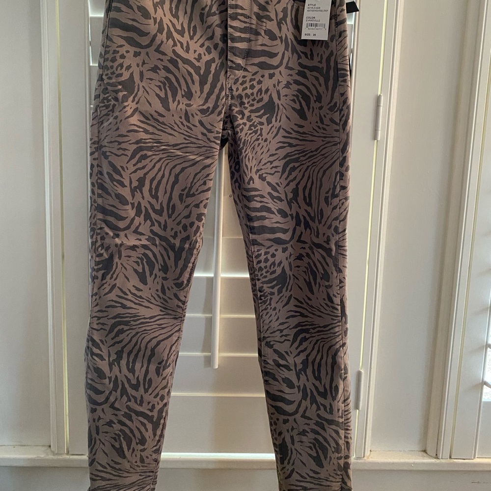 Articles Of Society zebra animal print jeans high rise